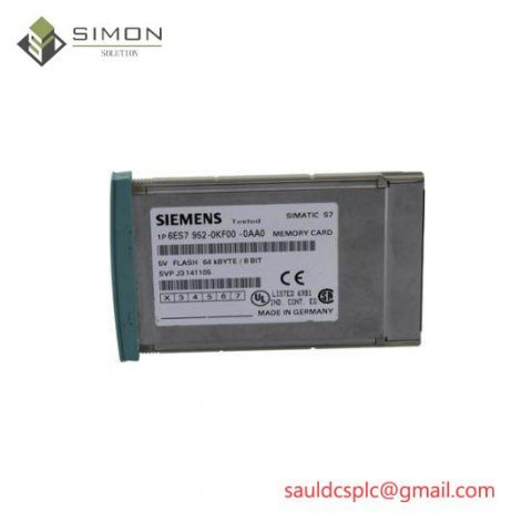 SIEMENS 6ES7952-0KF00-0AA0 Memory Card: Industrial Control Solutions