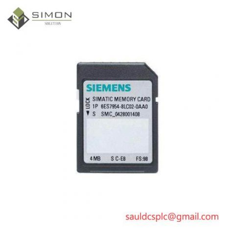 Siemens 6ES7954-8LC02-0AA0: Industrial-grade Memory Card for Automation Solutions